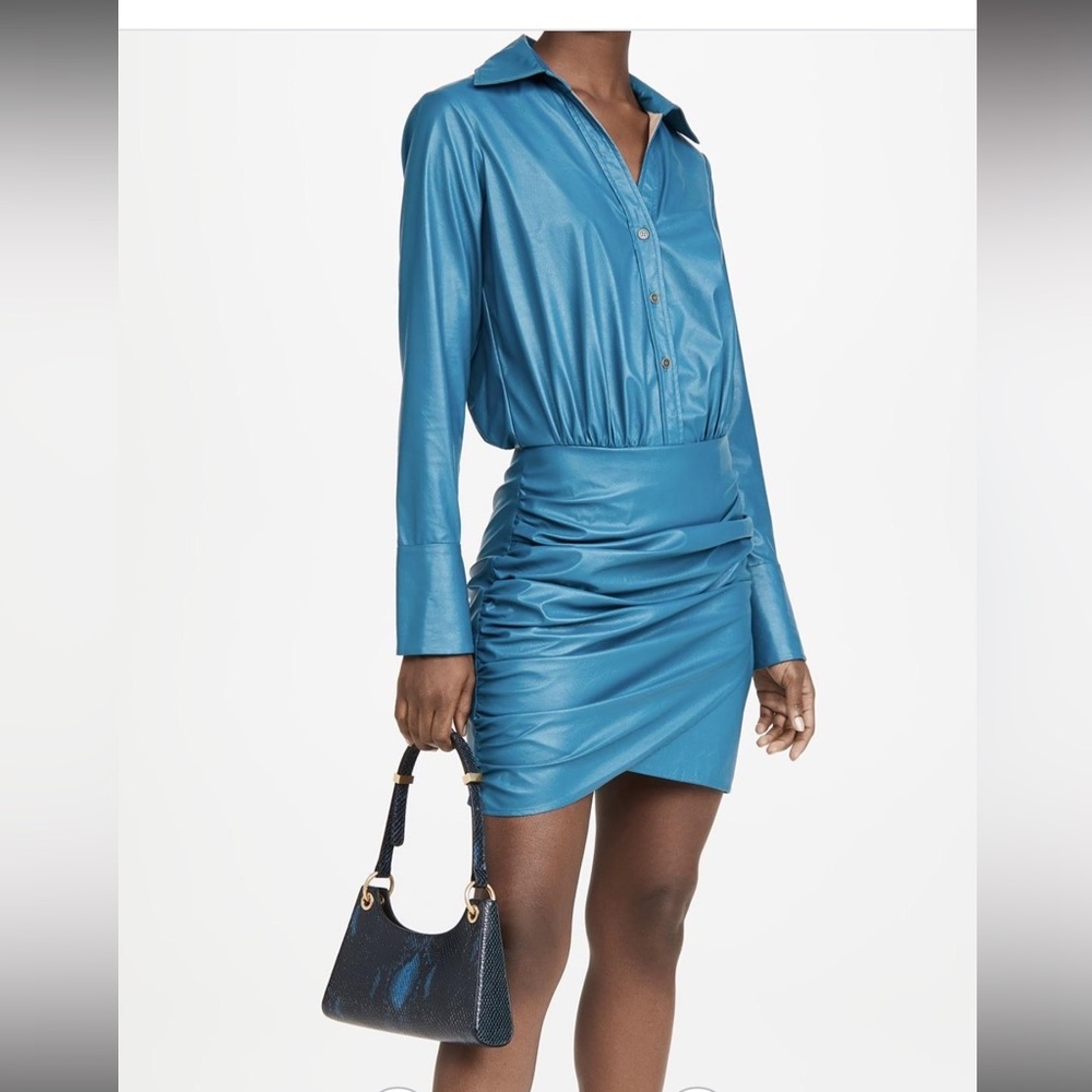 Ramy Brook Blue Long Sleeve Dress
